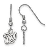 Women's Washington Nationals Sterling Silver Extra-Small Dangle Earrings