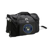 MOJO Black Milwaukee Brewers 22" 2-Wheeled Duffel Bag