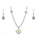 Pittsburgh Pirates Crystals from Swarovski Baseball Necklace & Earrings