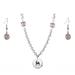 Miami Marlins Crystals from Swarovski Baseball Necklace & Earrings