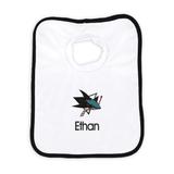 Newborn & Infant White San Jose Sharks Personalized Bib