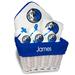 Newborn & Infant White Dallas Mavericks Personalized Medium Gift Basket