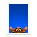 Seattle Mariners Mariner Moose 14" x 20" Minimalist Mascot Art Giclee