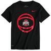 Men's Nike Black Ohio State Buckeyes Basketball Logo Performance T-Shirt