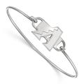 Women's Silver Arizona Diamondbacks Logo Bangle Bracelet