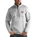 Men's Antigua Heathered Gray Texas A&M Aggies Fortune 1/2-Zip Pullover Sweater