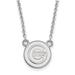 Women's Chicago Cubs Small Logo Sterling Silver Pendant Necklace