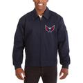 Men's JH Design Navy Washington Capitals Cotton Twill Workwear Jacket