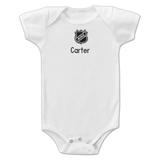 Infant White NHL-Logo Personalized Bodysuit