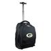 Black Green Bay Packers 19'' Premium Wheeled Backpack