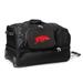 MOJO Arkansas Razorbacks Black 27'' 2-Wheel Drop Bottom Rolling Duffel Bag