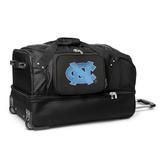 MOJO North Carolina Tar Heels Black 27'' 2-Wheel Drop Bottom Rolling Duffel Bag