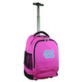 Pink North Carolina Tar Heels 19'' Premium Wheeled Backpack