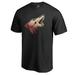 Men's Fanatics Branded Black Arizona Coyotes Gradient Logo T-Shirt