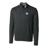 Men's Cutter & Buck Heather Charcoal North Carolina Tar Heels Big Tall Lakemont Half-Zip Jacket