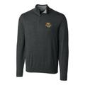 Men's Cutter & Buck Heather Charcoal Marquette Golden Eagles Big Tall Lakemont Half-Zip Jacket