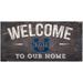 Utah State Aggies 6" x 12" Welcome To Our Home Sign