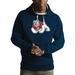 Men's Antigua Navy Fresno State Bulldogs Victory Pullover Hoodie