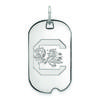 Women's South Carolina Gamecocks Sterling Silver Small Dog Tag