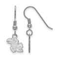 Women's Kansas Jayhawks Sterling Silver XS Dangle Earrings