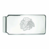 Silver Chicago Blackhawks Money Clip