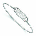 Women's Carolina Hurricanes Sterling Silver Small Wire Bangle Bracelet