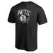 Men's Fanatics Branded Black Brooklyn Nets Splatter Logo T-Shirt