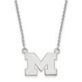 Women's Michigan Wolverines Sterling Silver Pendant Necklace