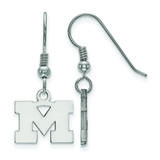 Women's Michigan Wolverines Sterling Silver XS Dangle Earrings