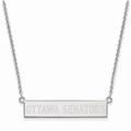 Women's Ottawa Senators Sterling Silver Small Bar Necklace