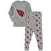 Youth Heathered Gray Arizona Cardinals Long Sleeve T-Shirt & Pants Sleep Set