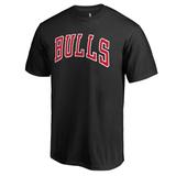 Men's Fanatics Branded Black Chicago Bulls Primary Wordmark T-Shirt