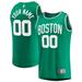 Men's Fanatics Branded Kelly Green Boston Celtics Fast Break Custom Replica Jersey - Icon Edition