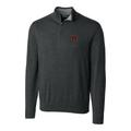 Men's Cutter & Buck Heather Charcoal Auburn Tigers Big Tall Lakemont Half-Zip Jacket