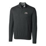 Men's Cutter & Buck Heather Charcoal Montana Grizzlies Big Tall Lakemont Half-Zip Jacket