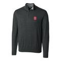 Men's Cutter & Buck Heather Charcoal NC State Wolfpack Big Tall Lakemont Half-Zip Jacket