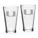 Miami Hurricanes Set of 2 Pub Mixing Glasses