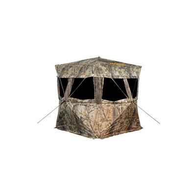 Muddy Vs360 Ground Blind includes 9-steel stakes Deluxe-Oversized Carry Bag with Backpack Straps 4 Tie-Down Ropes Camo MGB2000