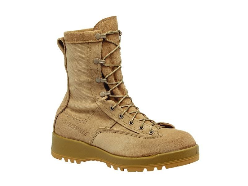 Belleville Mens Waterproof Flight & Combat Boot Tan 13 Narrow 790V 130N