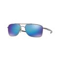 Oakley GAUGE 8 OO4124 Sunglasses 412406-62 - Matte Gunmetal Frame Prizm Sapphire Polarized Lenses