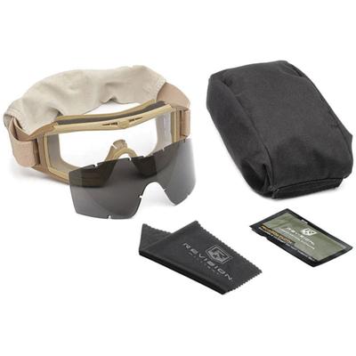 Revision Desert Locust Military Goggle System Tan w/ Clear & Smoke Lenses 4-0309-9531