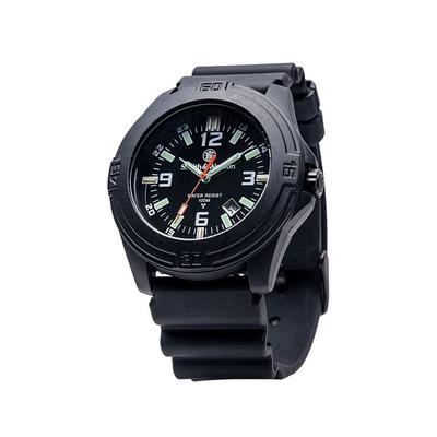 Smith & Wesson Men's Soldier Tritium H3 Basic Round Black Face Watch - Rubber Strap SWW-12T-R SWW-12T-R