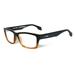 Wiley X WX Contour Eyeglass FrameRectangleGloss Black/Brown Stripe WSCON05