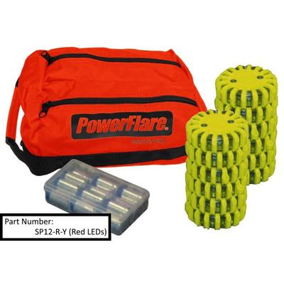 Powerflare 12-Pack PowerFlare Soft Pack Blue LEDs Olive Drab Green Shell SP12-B-OD