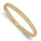 14ct Mesh Flexible Gold Fancy Stretch Cuff Stackable Bangle Bracelet Measures 4mm Wide Jewelry Gifts for Women