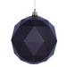 Vickerman 467695 - 4.75" Chocolate Matte Geometric Ball Christmas Tree Ornament (4 pack) (M177375DM)