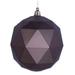 Vickerman 468869 - 6" Mocha Matte Geometric Ball Christmas Tree Ornament (4 pack) (M177476DM)