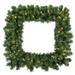 Vickerman 398494 - 30" Grand Teton Sq Wreath 50WmWht LED (G126031LED) Shaped Christmas Wreath