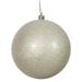 Vickerman 447277 - 12" Champagne Glitter Ball Christmas Tree Ornament (N593038DG)
