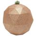 Vickerman 467381 - 4.75" Rose Gold Glitter Geometric Ball Christmas Tree Ornament (4 pack) (M177358DG)